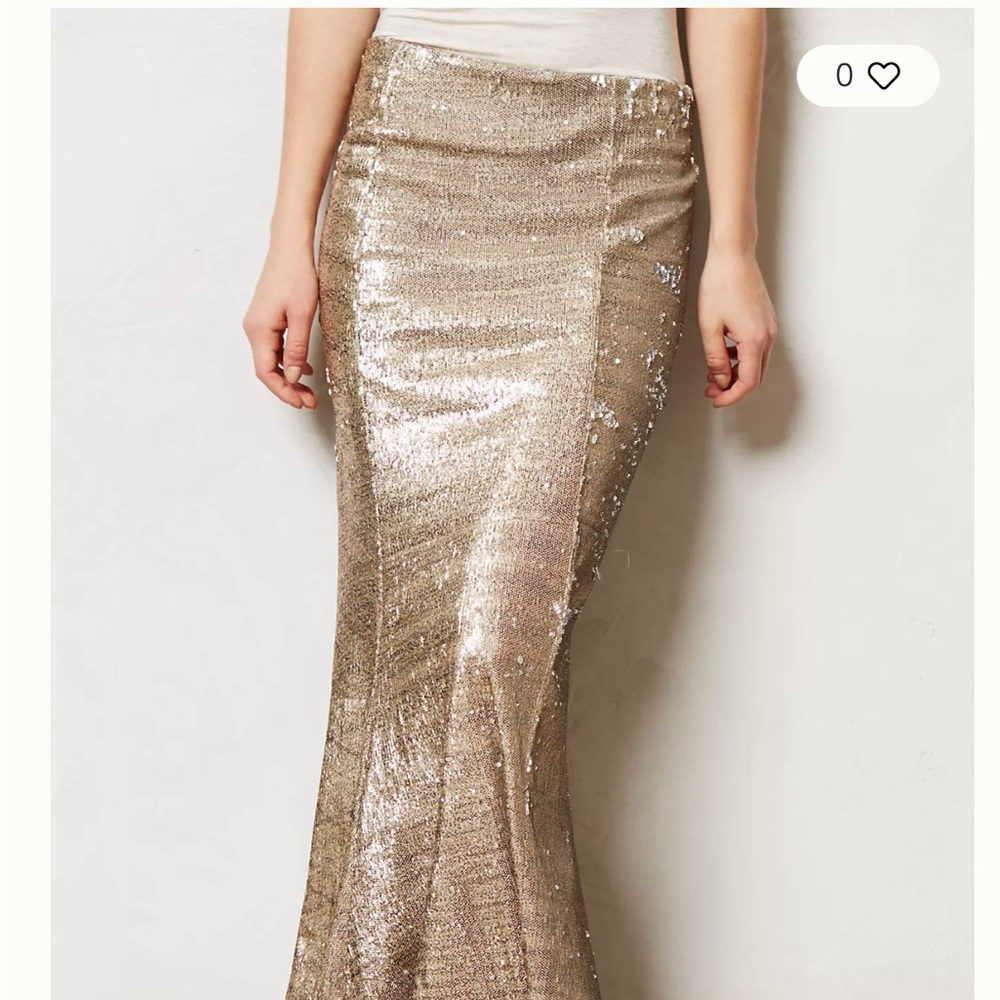 Line &Dot Sequin Maxi Skirt, Sz Petite Med
